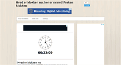 Desktop Screenshot of hvader-klokken.com
