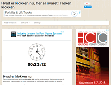Tablet Screenshot of hvader-klokken.com